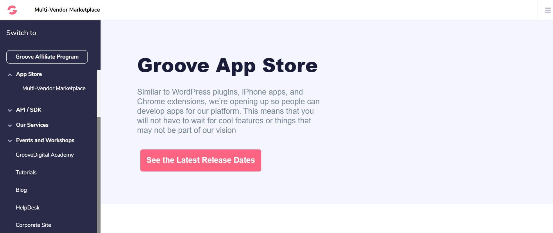 GrooveFunnels, GrooveApp Store