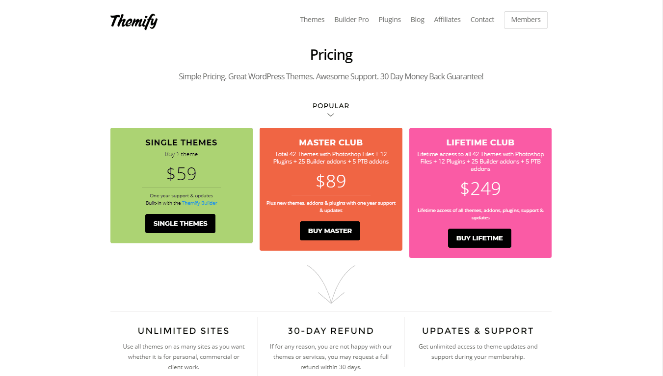 themify pricing