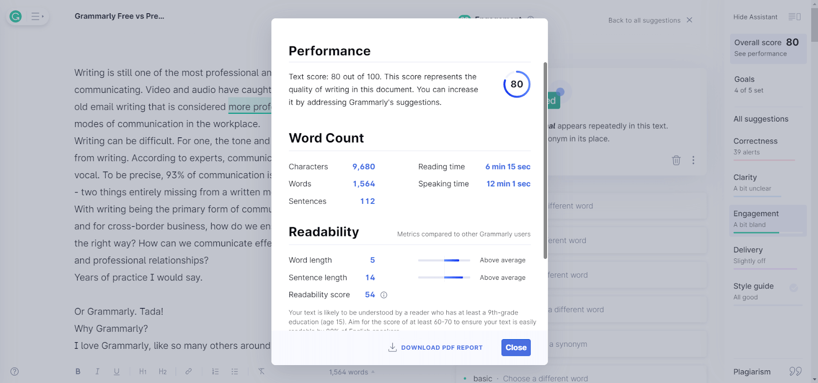 grammarly Additional Features