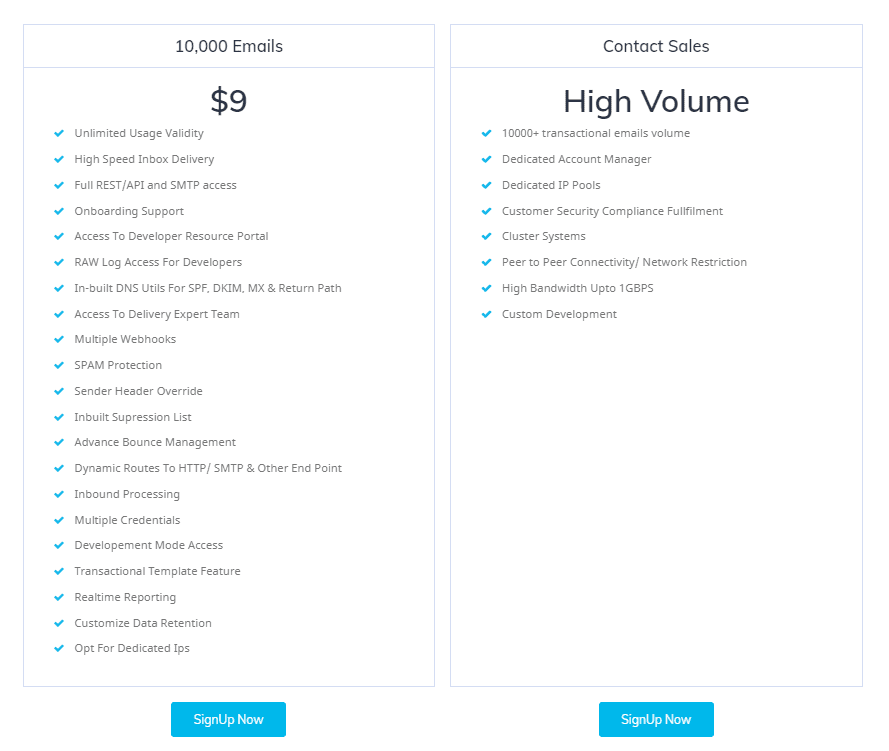 aritic mail pricing plan